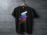Graphic Tee, Modern Geometric Design Shirt, Trendy Casual Wear, Abstract Pattern T-Shirt, Stylish Unisex Clothing, Unique Art Tee
