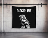 Discipline Tapestry Motivational Quote Custom Tapestry Home Gym Decor Banner Wall Art Fitness Weightlifting Powerlifting