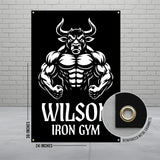 Muscle Bull Gym Poster, Motivational Fitness Wall Art, Workout Decor, Gym Wall Hanging, Home Gym Decoration, Fitness Poster