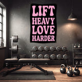 Fitness Wall Art, Lift Heavy Love Harder Decor, Motivational Gym Poster, Workout Room Inspiration, Home Gym Art, Fitness Lover Gift