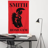 Custom Gym Flags - Gym Sign - Home Gym Banner - Gym Gifts - Weightlifting Decor - Spartan