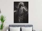 Jesus Christ Portrait, Christian Religious Art, Spiritual Faith Wall Decor, Divine Holy Messiah Print, Inspirational Home Decor Gift