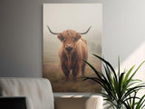 Highland Cow Wall Art, Rustic Farm Animal Print, Shaggy Coo Decor, Misty Landscape, Farmhouse Cattle Art, Scottish Wildlife
Highland Cow