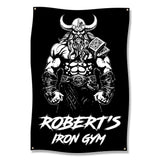 Viking Warrior Iron Gym Banner, Fitness Enthusiast Wall Art, Norse Mythology Workout Motivation, Gym Decor Poster, Gift for Gym Lovers