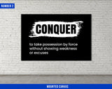 Definition Quotes Canvas Set - Home Gym Decor - Office Wall Art - Hustling Entrepreneur Inspiration