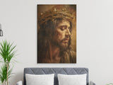 Jesus Christ Crown of Thorns Portrait, Christian Wall Art, Religious Spiritual Decor, Faith Gift, Suffering Messiah, Devotional Art, all