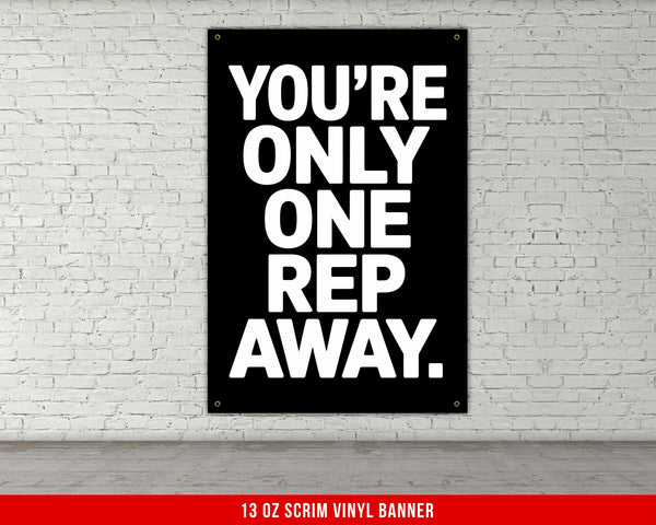 Vinyl Banner for Home Gym Decor, Motivational Quote Wall Art, Fitness Powerlifting Inspiration, Custom Garage Gym Flag, Gym Wall Decor