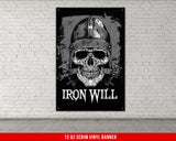 a picture of a skull wearing a helmet