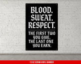 The image is a comparison of tapestry sizes, with a silhouette of a man standing next to the tapestry sizes.