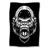 Gorilla Wall Art, Home Gym Decor, Fitness Room Poster, Motivational Wall Hanging, Black and White Art, Gym Enthusiast Gift