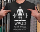 Religious Faith Gym Shirt | Funny Christian Shirts | Christian Gifts For Men | Strength In Jesus Shirt | Cute Jesus Gift