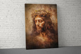 Jesus Christ Crown of Thorns Religious Art, Spiritual Wall Decor, Christian Home Decor, Sacred Portrait, Canvas Print, Messiah
Jesus Christ