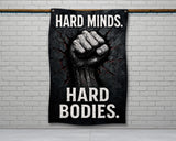 The image is a black and white advertisement for a product, likely a double-fold hem or a 2-meter-long fabric. The ad provides a size guide for the product, indicating that it is 56 inches long and 34.5 inches wide.