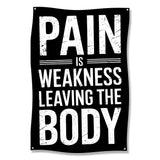 Pain is Weakness Leaving the Body wall art, Motivational Quotes Poster, Gym Decor, Fitness Inspirational Sign, Workout Banner
