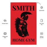 Custom Gym Flags - Gym Sign - Home Gym Banner - Gym Gifts - Weightlifting Decor - Spartan