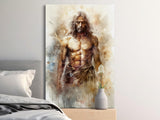 Jesus Christ Watercolor Art Print, Christian Wall Decor, Religious Painting, Spiritual Home Decor, Modern Divine Savior Art, Faith