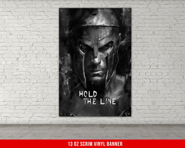 a painting of a man in a helmet on a brick wall