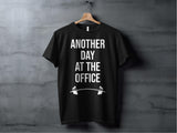 Another Day at the Office Gym Shirt, Funny Workout T-shirt, Weightlifting Tee, Bodybuilding Motivational Gift, Fitness Apparel