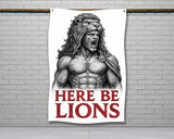 The image is a black and white advertisement for a product, likely a double-fold hem or a 2-meter-long fabric. The ad provides a size guide for the product, indicating that it is 56 inches long and 34.5 inches wide.