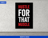 Gym Quotes Canvas Set - Home Gym Decor - Office Wall Art - Hustling Entrepreneur Inspiration