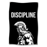 Spartan Warrior Wall Art, Discipline Motivational Poster, Gym Decor, Fitness Room Artwork, Workout Inspiration, Strength Training Decor