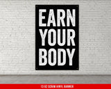 Banner For Home Gym Decor, Weightlifting Motivational Quote, Wall Art, Fitness Powerlifting Inspirational, Dorm Garage Gym Flag, Motivation