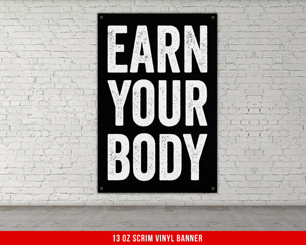Banner For Home Gym Decor, Weightlifting Motivational Quote, Wall Art, Fitness Powerlifting Inspirational, Dorm Garage Gym Flag, Motivation
