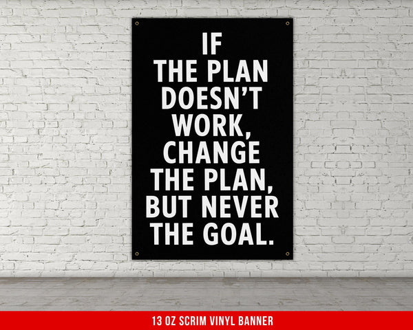 Inspirational Wall Art Vinyl Banner, Motivational Fitness Gym Decor, Home Garage Workout Room, Weightlifting Powerlifting Poster