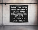 Weightlifting, Gym Decor, Motivational Quotes, Inspirational Wall Art, Custom Name Sign, Empower Strength, Home Fitness Gift