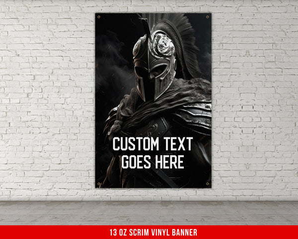 Custom Home Gym Banner - Large Personalized Quote - Home Decor - Office Workout Room Wall Art - Spartan V10