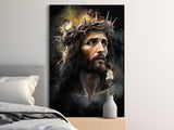 Jesus Christ Portrait Art, Crown of Thorns Painting, Christian Wall Art, Religious Decor, Spiritual Gift, Savior Image, Divine Hope
Jesus