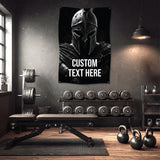 The image is a promotional graphic for a fabric product, specifically a 9 oz polyester fabric. It features a close-up view of the fabric, highlighting its properties such as dye sublimation, scratch resistance, wrinkles being free, and being washable.