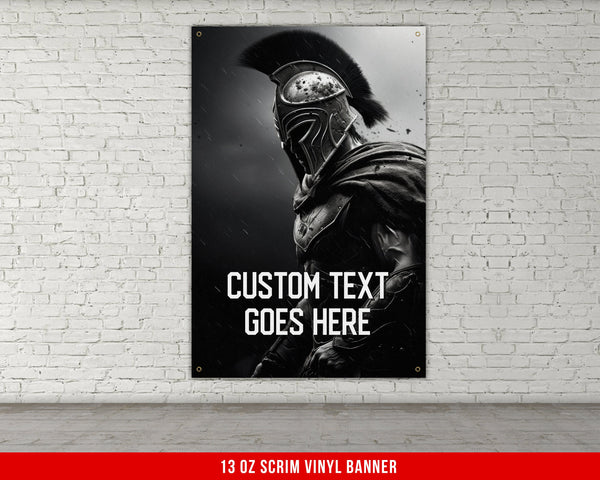 Custom Home Gym Banner - Large Personalized Quote - Home Decor - Office Workout Room Wall Art - Spartan V5