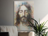 Jesus Christ Abstract Art Print, Modern Christian Wall Decor, Colorful Religious Painting, Spiritual Home Gift, Watercolor Messiah