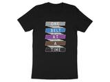 Karate Belt Progress T-Shirt, Motivational Martial Arts Tee, One Belt At A Time Shirt, Karate Training Gift, Martial Arts Apparel