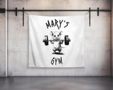 Custom Tapestry Banner, Motivational Quote Weightlifting, Inspirational Wall Art, Fitness Gym Decor, Fabric Gift for Dorm or Garage Gym