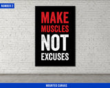 Gym Quotes Canvas Set - Home Gym Decor - Office Wall Art - Hustling Entrepreneur Inspiration