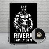 Gym Wall Banner, Custom Fitness Sign, Personalized Workout Decor, Home Gym Decoration, Custom Gym Poster, Family Gym Sign