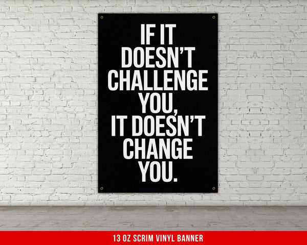 Motivational Gym Banner Home Gym Office Decor Weightlifting Powerlifting Workout Fitness Inspirational Wall Art