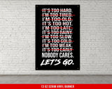 Vinyl Banner For Home Gym Decor Weightlifting Motivational Quote Wall Art Fitness Powerlifting Inspirational Custom Dorm
