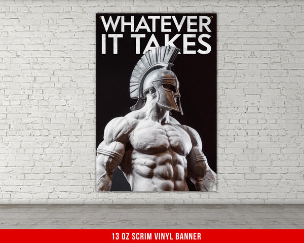 Vinyl Banner Home Gym Decor Motivational Quote Weightlifting Wall Art Fitness Inspiration Powerlifting Artwork Gym Sign Poster
