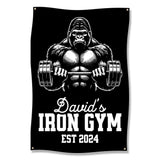 Heavyweight Gorilla Gym Motivational Poster, Workout Room Wall Art, Fitness Decor, Weightlifting Symbol, Home Gym Sign Decor