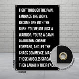 Motivational Gym Wall Banner, Gladiator Quote Poster, Workout Inspiration, Fitness Decor, Home Gym Wall Hanging, Motivational Art