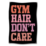 Gym Hair Don't Care Banner, Motivational Workout Wall Decor, Fitness Room Poster, Exercise Inspiration Sign, Gym Lovers Gift