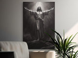 Jesus Christ Canvas Print, Spiritual Wall Art, Religious Home Decor, Divine Inspiration, Christian Gift, Faith Art, Black White, all