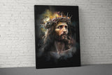 Jesus Christ Crown of Thorns Canvas Print, Religious Christian Wall Art, Spiritual Home Decor, Divine Savior Portrait, Faith Art Gift
Jesus
