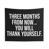 Custom Tapestry Motivational Quote Banner Wall Art Gym Decor Weightlifting Powerlifting Inspirational Fitness Gift Dorm