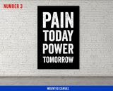 Motivational Quotes Canvas Set - Home Gym Decor - Office Wall Art - Hustling Entrepreneur Inspiration - Fitness Hustle Weightlifting