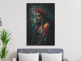 Modern Jesus Christ Art, Crown of Thorns Roses Painting, Christian Canvas Print, Religious Wall Decor, Spiritual Faith Gift, Messiah
Jesus