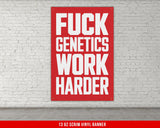 Motivational Vinyl Banner for Gym Decor, Inspiring Weightlifting Quote Wall Art, Fitness Powerlifting Poster, Inspirational Home Gym Decor